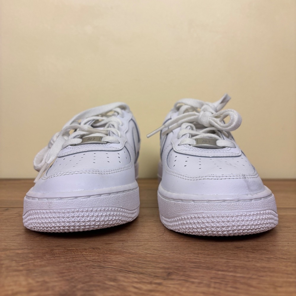 Nike Air Force 1 LE Sneaker All White Kids Size 6Y Low Top Casual Sporty - Picture 6 of 12